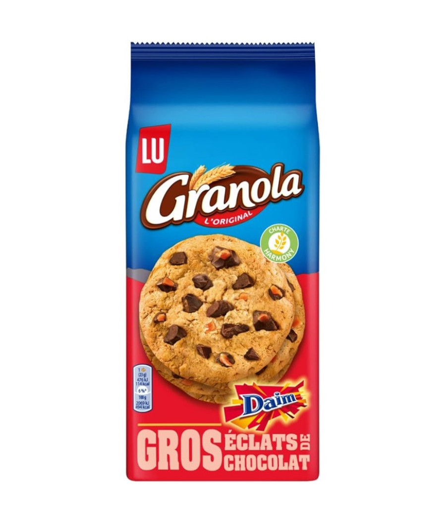 COOKIES CHOCOLAT & DAIM GRANOLA LU 184G