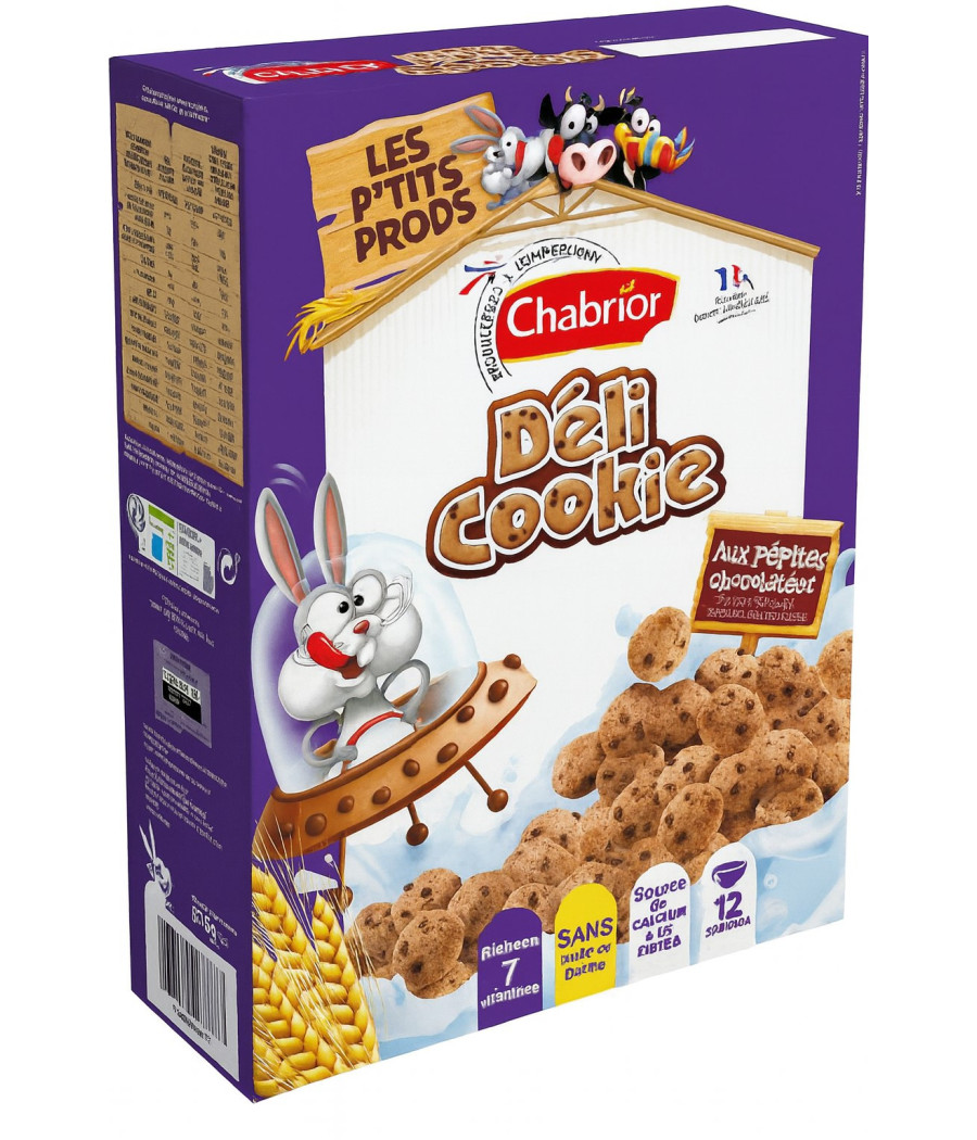 DELI COOKIE LES P'TITS PRODS CHABRIOR 375G