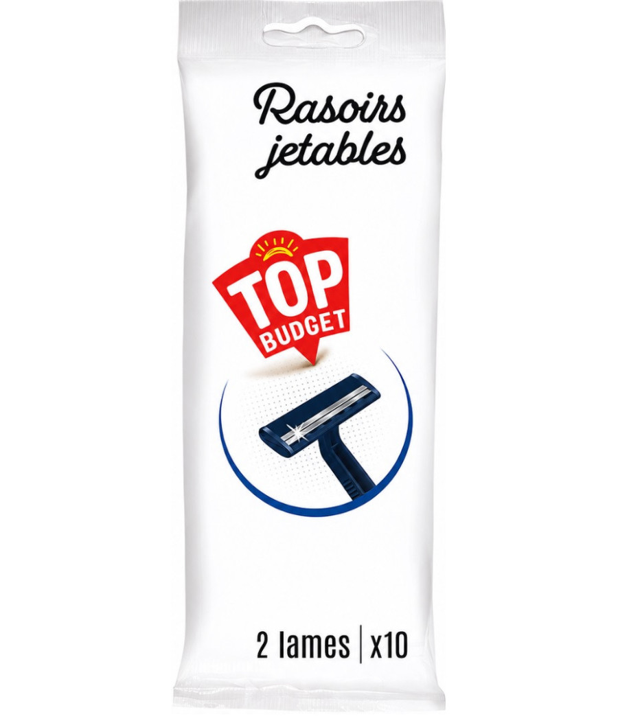 RASOIR JETABLE TOP BUDGET 2 LAMES X10