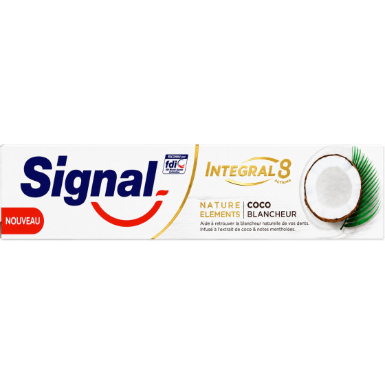DENTIFRICE SIGNAL INTEGRAL 8 ACTIONS COCO BLANCHEUR 75ML