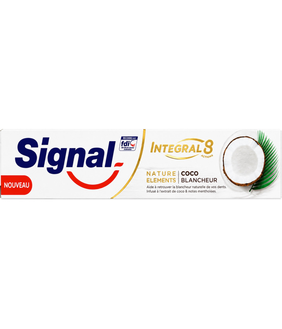 DENTIFRICE SIGNAL INTEGRAL 8 ACTIONS COCO BLANCHEUR 75ML