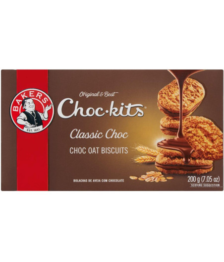 BISCOUNTS CLASSIC CHOC-KITS BAKERS 200G
