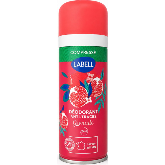 DÉODORANT COMPRESSÉ LABELL ANTI TRACE GRENADE 100ML
