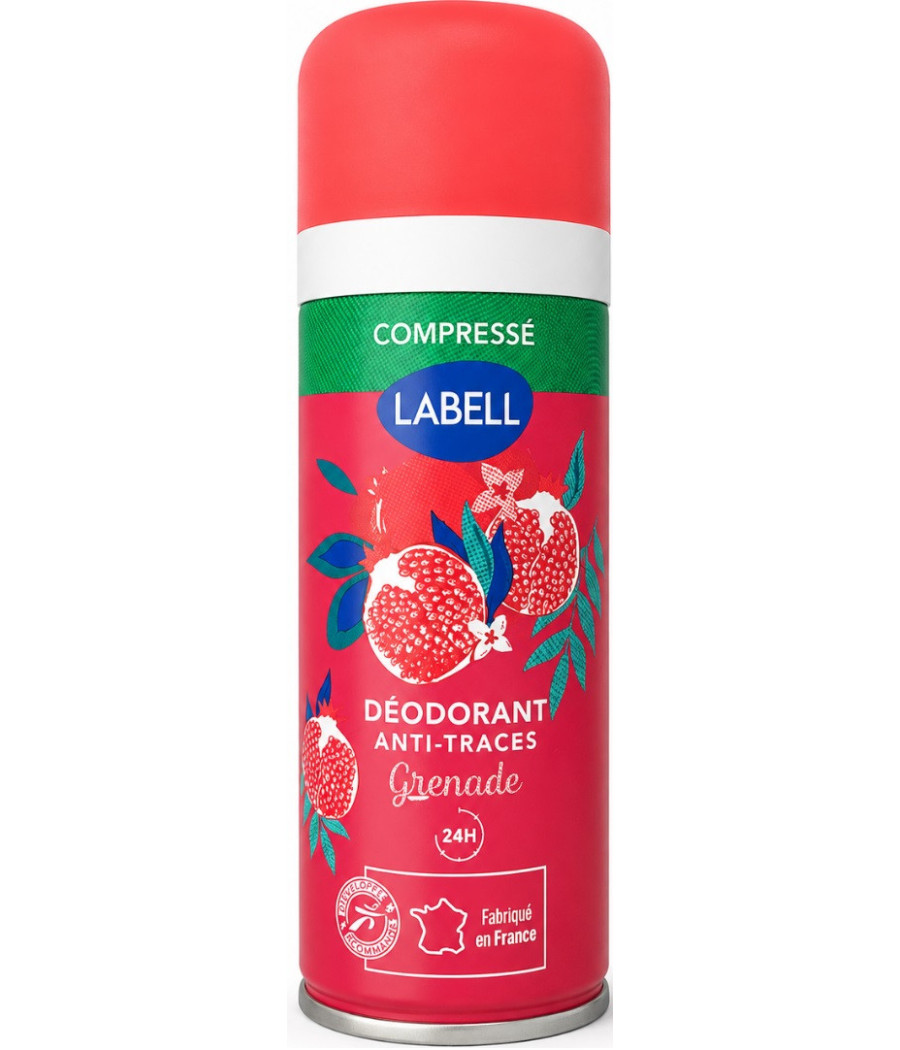 DÉODORANT COMPRESSÉ LABELL ANTI TRACE GRENADE 100ML