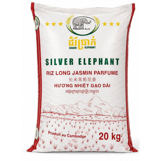 RIZ LONG JASMIN 20KG SILVER ELEPHANT