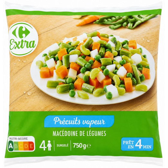 LÉGUMES CARREFOUR EXTRA MACÉDOINE DE SURGELÉES 750G