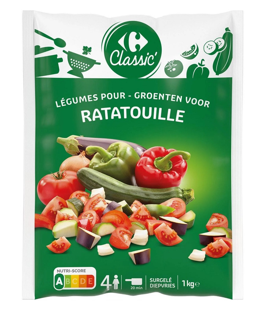 LÉGUMES CARREFOUR CLASSIC RATATOUILLES 1KG