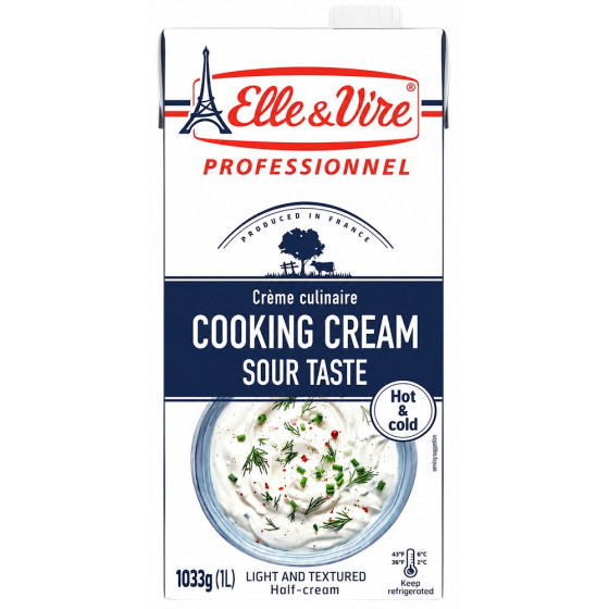 CRÈME CULINAIRE ELLE & VIRE COOKING CREAM SOUR TASTE 1L