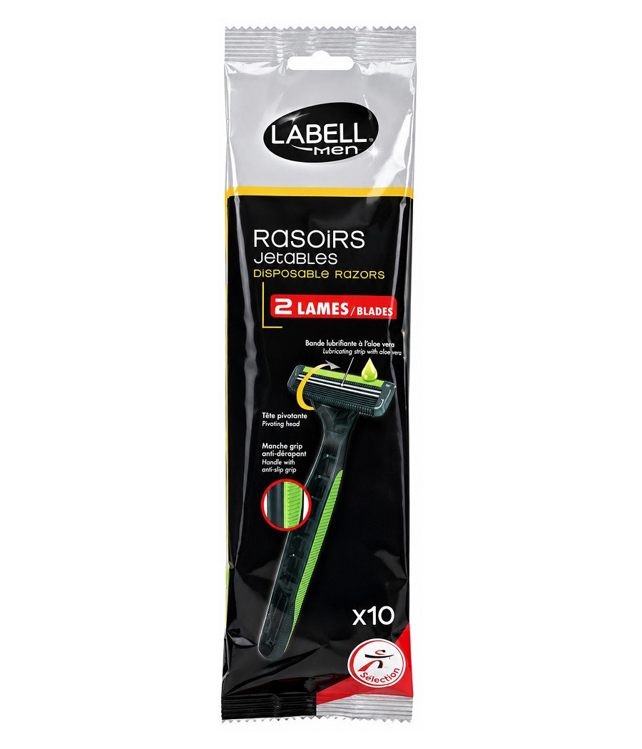 RASOIRS JETABLE LABELL MEN 2 LAMES X10