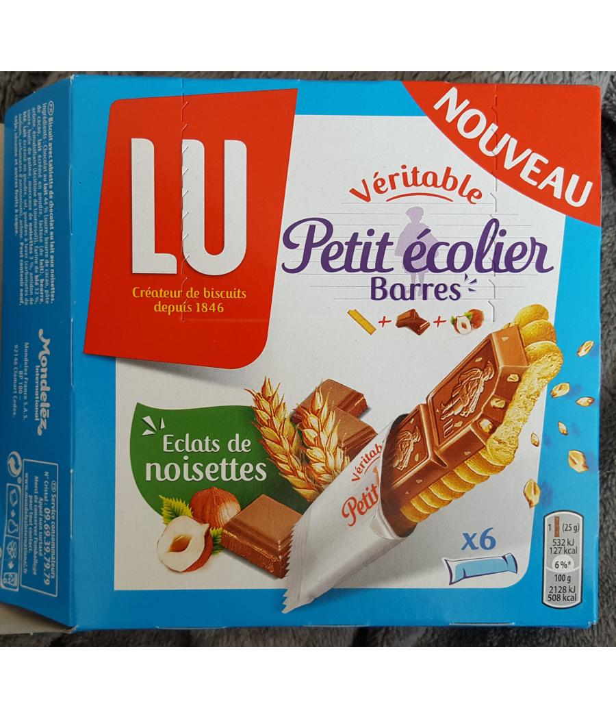 PETIT ECOLIER BARRES ECLATS DE NOISETTES LU 6 x 25G