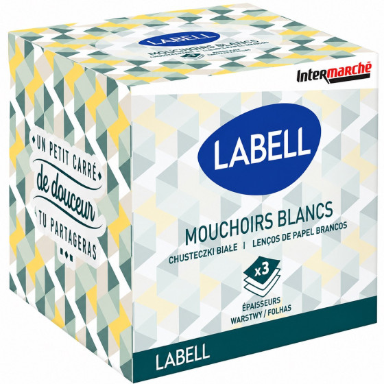 BOÎTE À MOUCHOIRS LABELL CUBE JUNGLE 3P X60