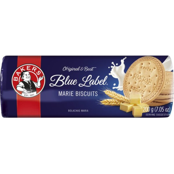 BISCUITS BLUE LABEL MARIE BAKERS 200G
