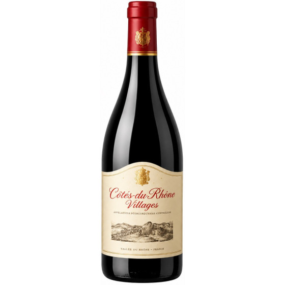 BOUTEILLE DE VIN CÔTÉS DU RHÔNE VILLAGES 2019 75CL