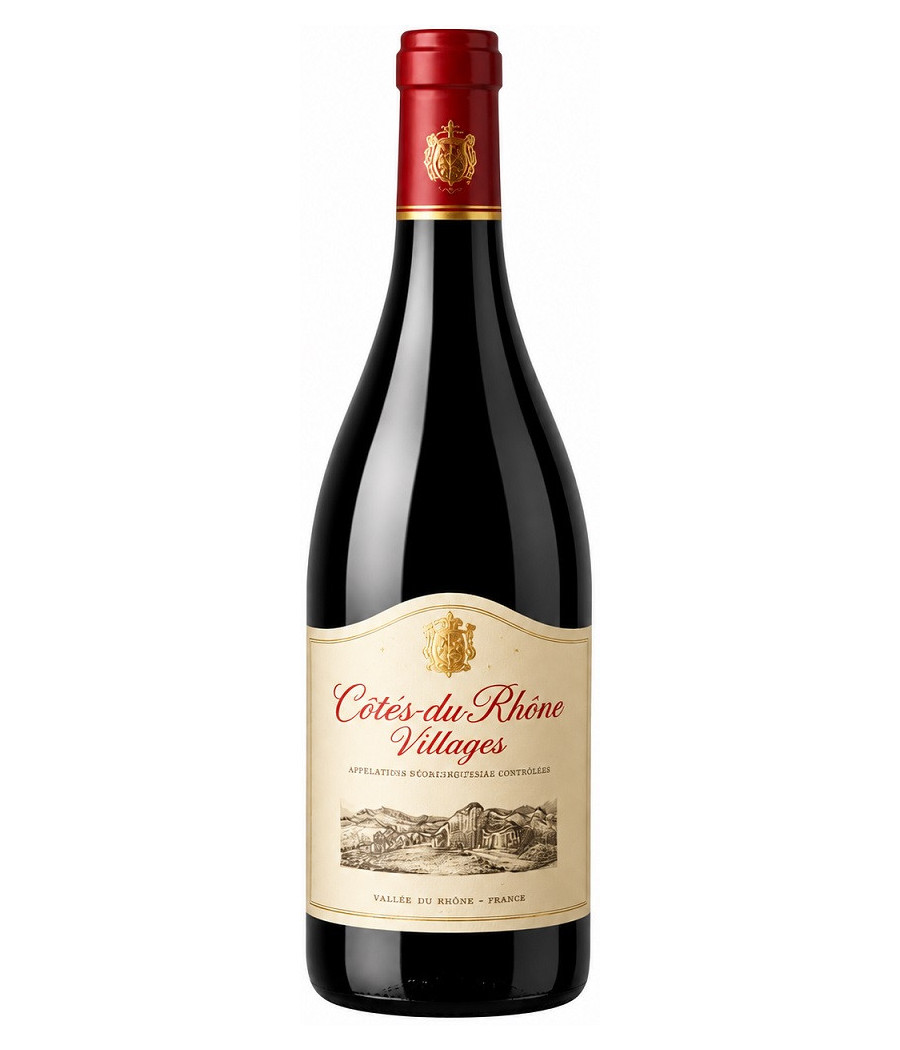 BOUTEILLE DE VIN CÔTÉS DU RHÔNE VILLAGES 2019 75CL