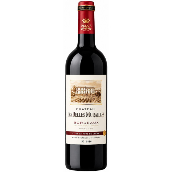 BOUTEILLE DE VIN CHATEAU LES BELLES MURAILLES BORDEAUX 75CL