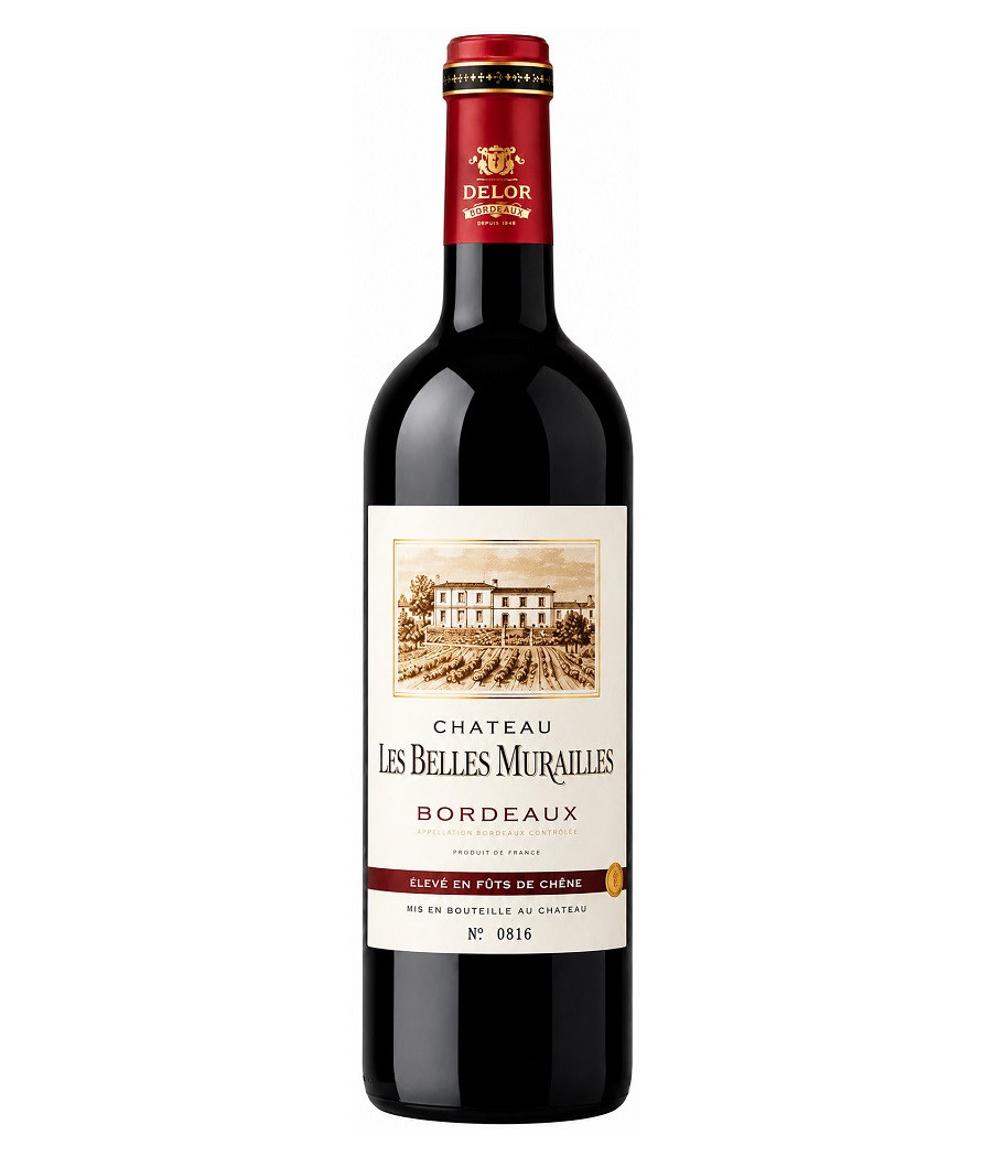BOUTEILLE DE VIN CHATEAU LES BELLES MURAILLES BORDEAUX 75CL