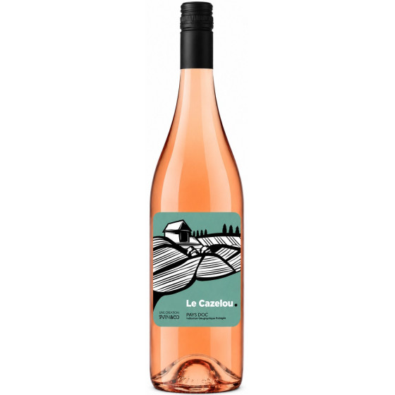 BOUTEILLE DE VIN ROSÉ LE CAZELOU PAYS D'OC 75CL