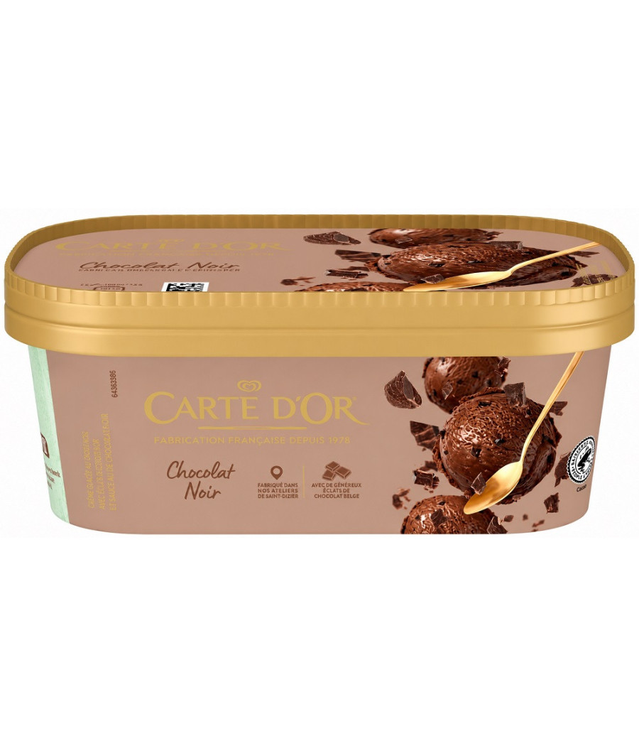 GLÂCE CARTE D'OR CHOCOLAT NOIR 900ML