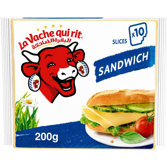 FROMAGES TRANCHES VACHE QUI RIT SLICE SANDWICH ORIGINAL 200G