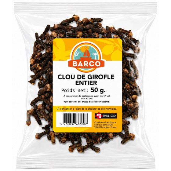 CLOUS DE GIROFLE BARCO ENTIER 50G