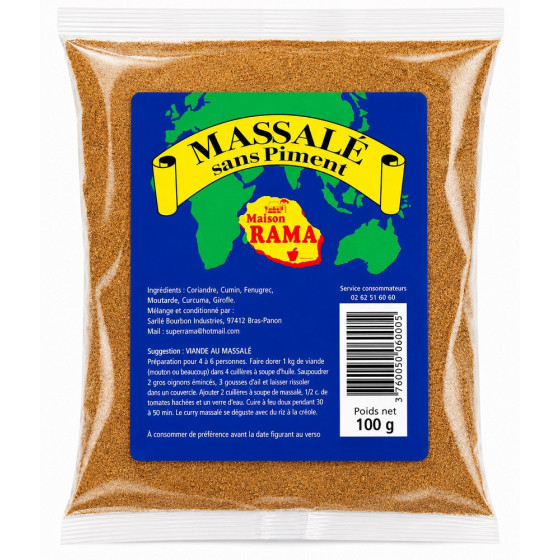 MASSALÉ SANS PIMENT MAISON RAMA 100G