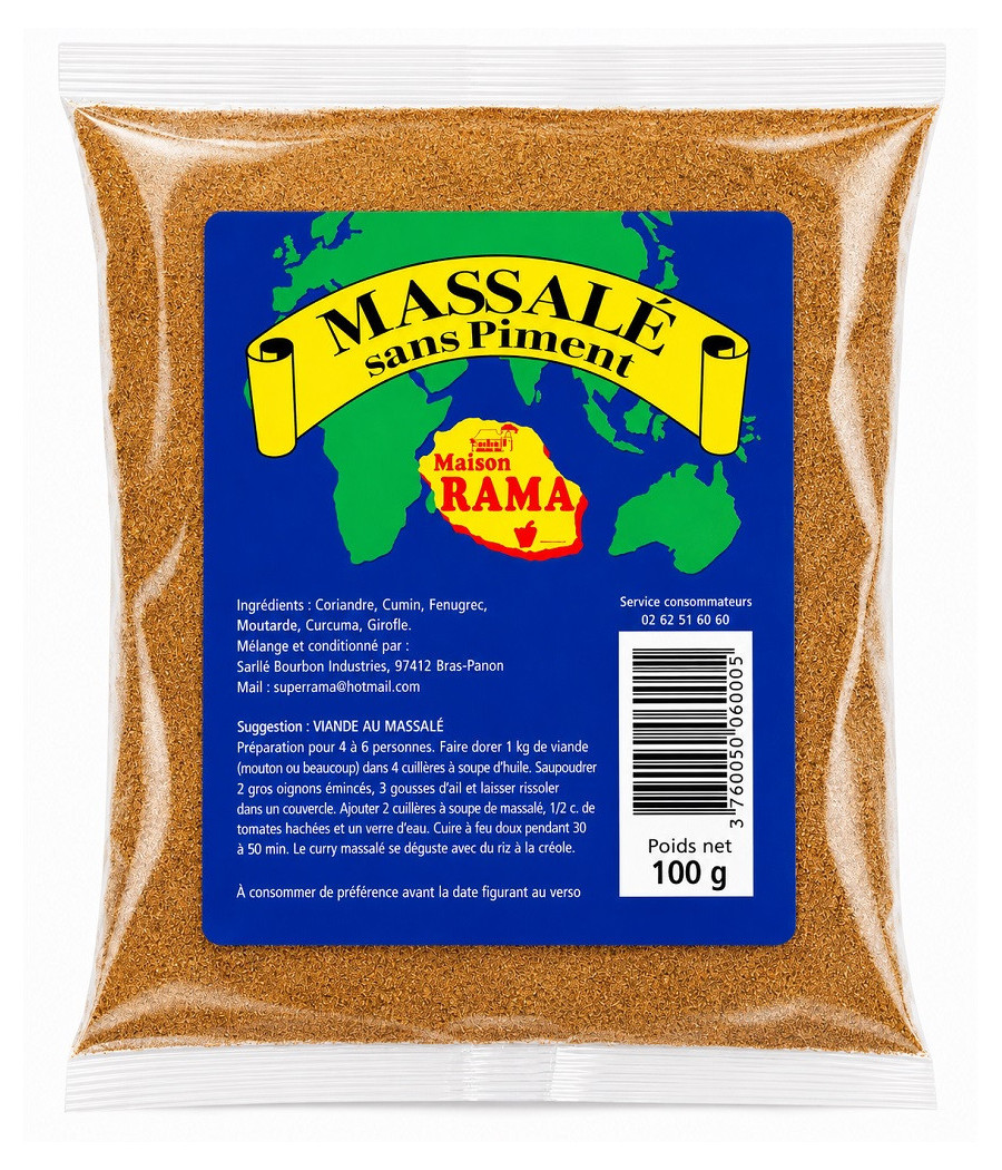 MASSALÉ SANS PIMENT MAISON RAMA 100G