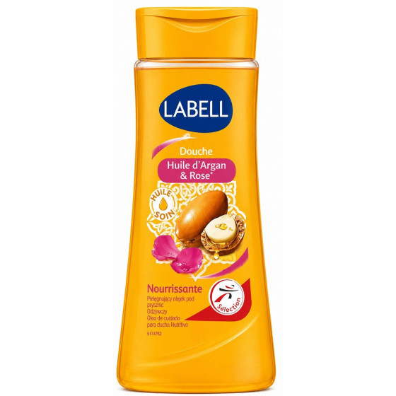 GEL DOUCHE LABELL HUILE D'ARGAN ET ROSE 250ML