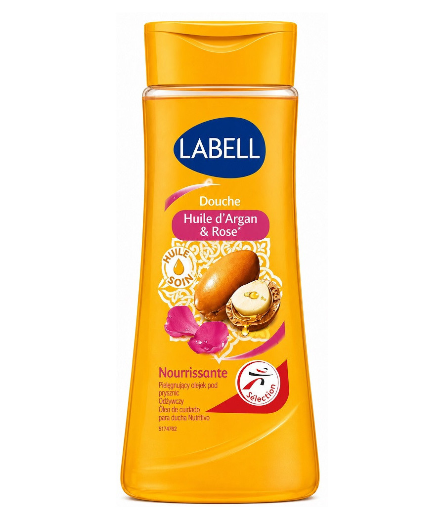 GEL DOUCHE LABELL HUILE D'ARGAN ET ROSE 250ML