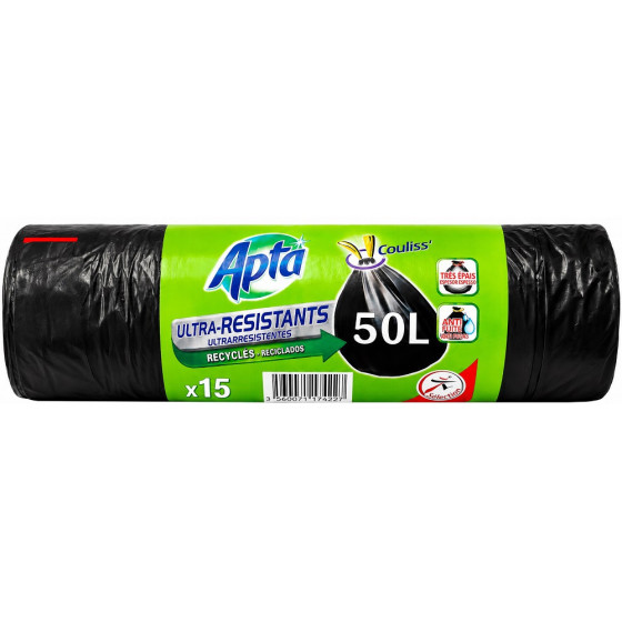 SAC POUBELLE APTA ULTRA RÉSISTANT X15 50L