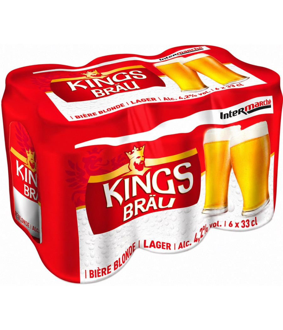 BIÈRES KINGS BRÄU 6 X 33CL