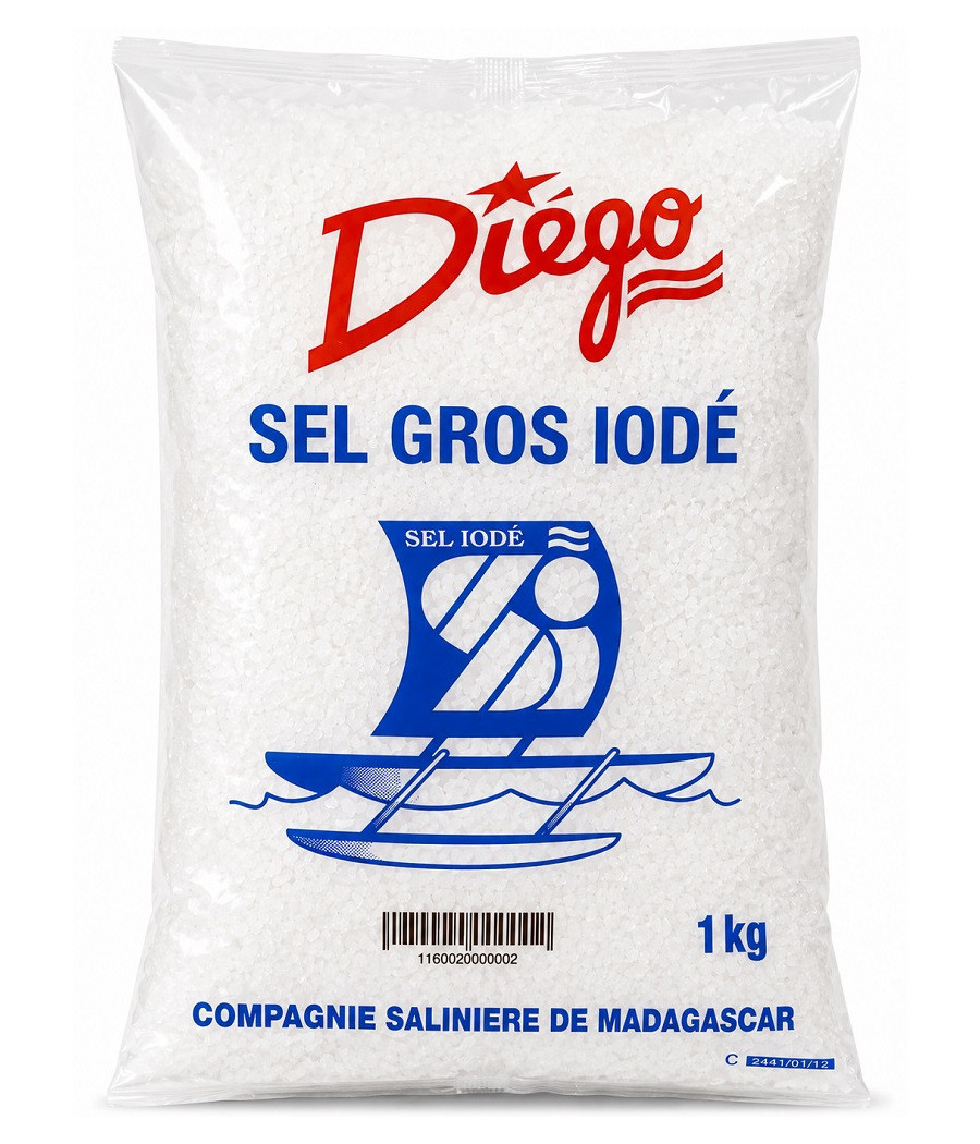 SEL DIEGO GROS IODÉ 1KG