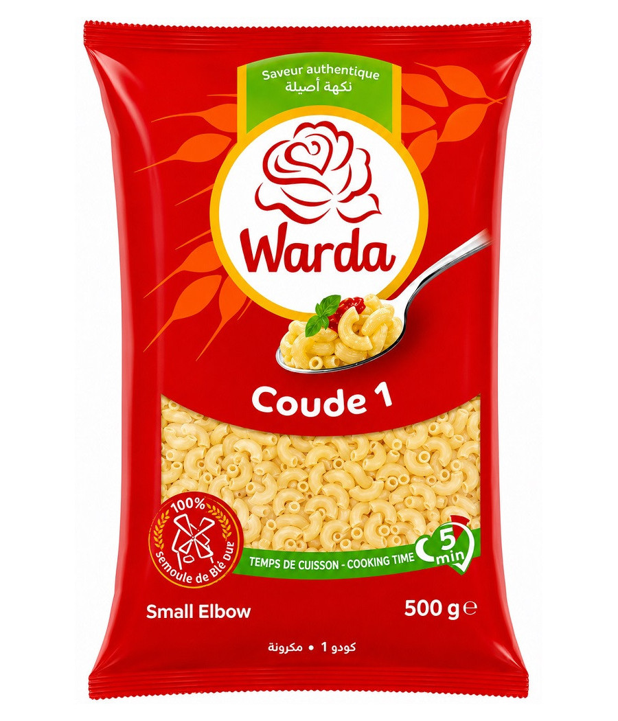 PÂTES WARDA COUDE 500G