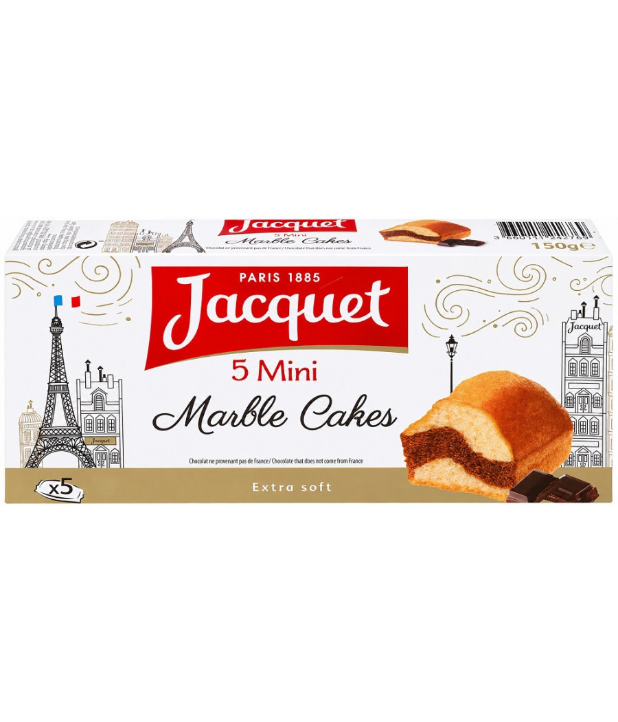 GÂTEAUX JACQUET MINI MARBRÉ X5 135G