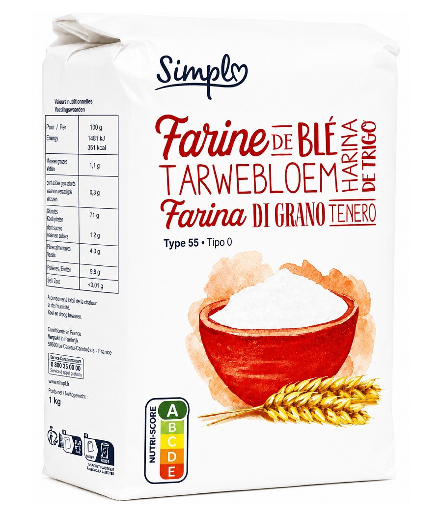 FARINE DE BLE SIMPL T55 100G