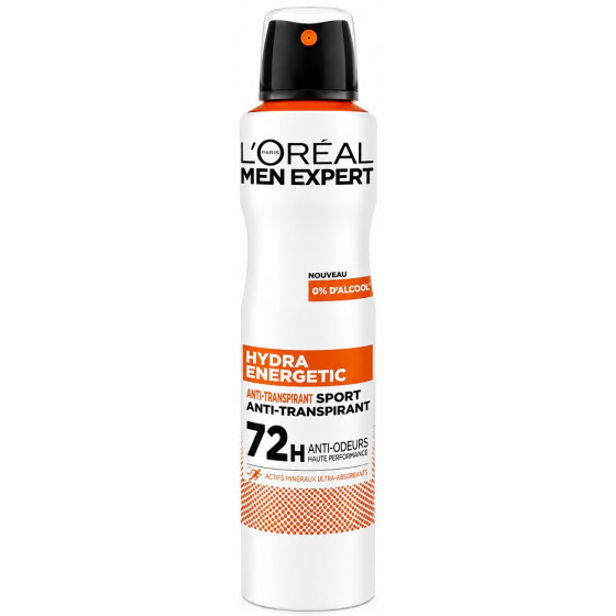 DÉODORANT SPRAY L'ORÉAL MEN EXPERT HYDRA ENERGETIC 150ML