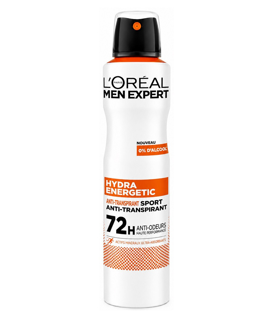 DÉODORANT SPRAY L'ORÉAL MEN EXPERT HYDRA ENERGETIC 150ML