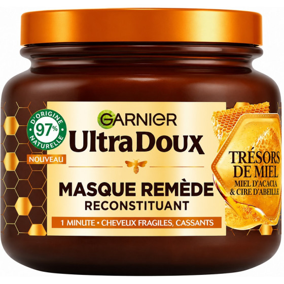 MASQUE GARNIER ULTRA DOUX REMÈDE MIEL 340ML