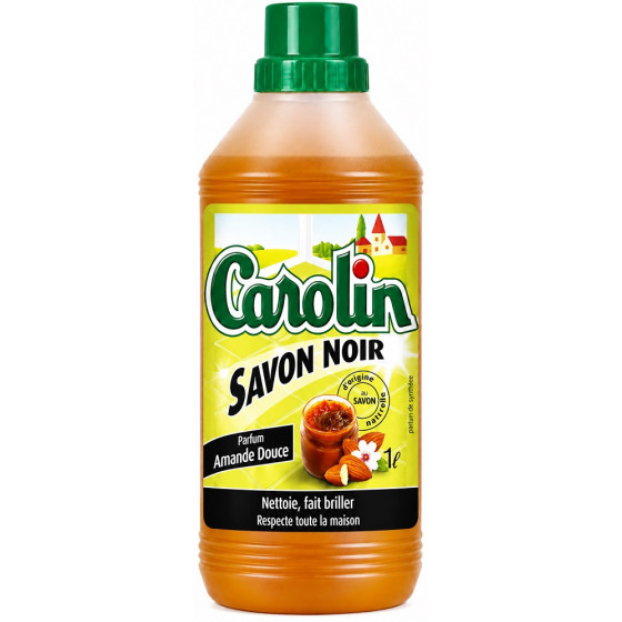 NETTOYANT CAROLIN SAVON NOIR AMANDE DOUCE 1L