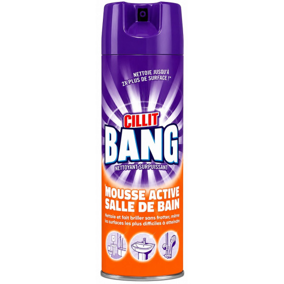 SPRAY MOUSSE ACTIVE CILLIT BANG SALLE DE BAIN 600ML