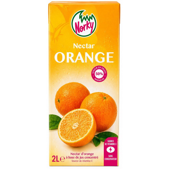 JUS NORKY NECTAR ORANGE 2L