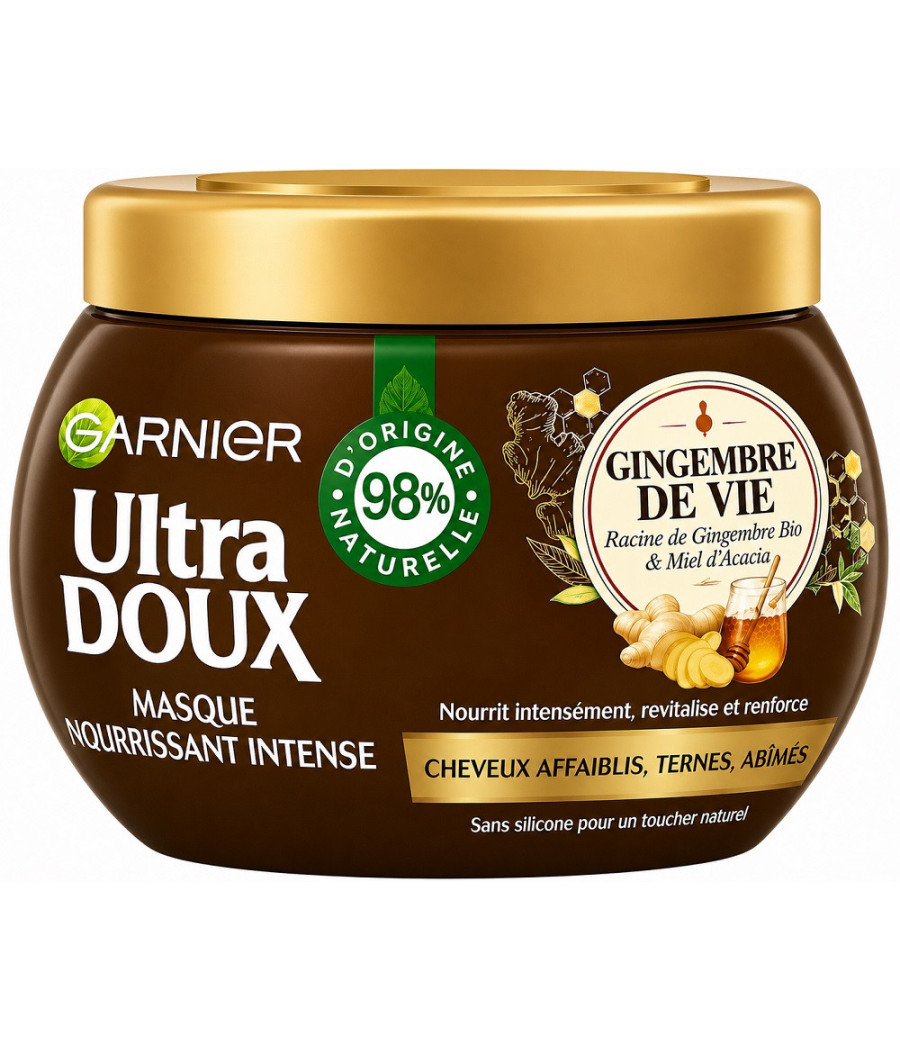 MASQUE GARNIER ULTRA DOUX GINGEMBRE 300ML