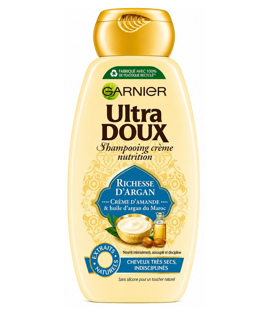 SHAMPOOING GARNIER ULTRA DOUX CRÈME RICHESSE D'ARGAN 250ML