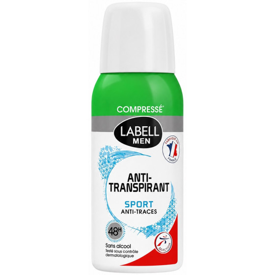DÉODORANT COMPRESSÉ LABELL MEN ANTI TRANSPIRANT SPORT 100ML