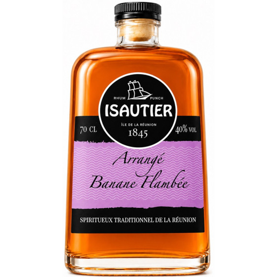 RHUM ISAUTIER ARRANGÉ BANANE FLAMBÉE 70CL