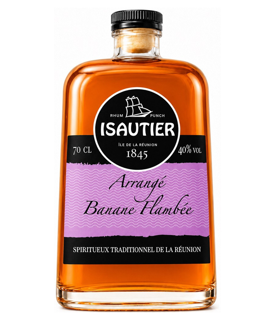 RHUM ISAUTIER ARRANGÉ BANANE FLAMBÉE 70CL