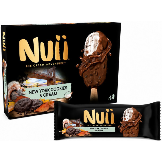 GLÂCES BATONNETS NUII NEW YORK COOKIES CREAM 268G