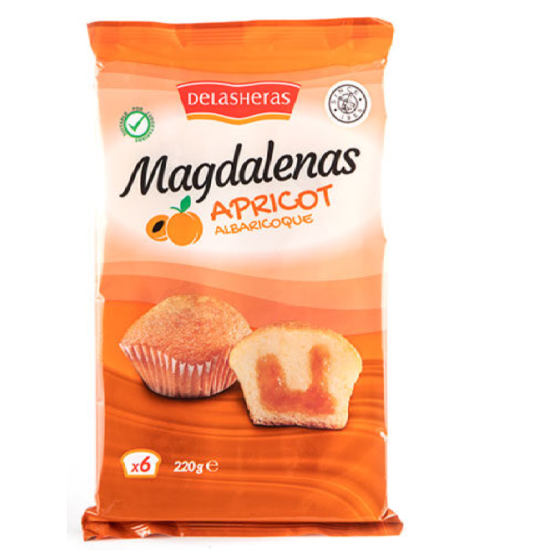 MAGDALENAS ABRICOTS DELASHERAS 220G