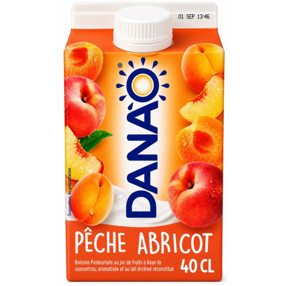 BOISSON LACTÉE DANAO PÊCHE ABRICOT 40CL