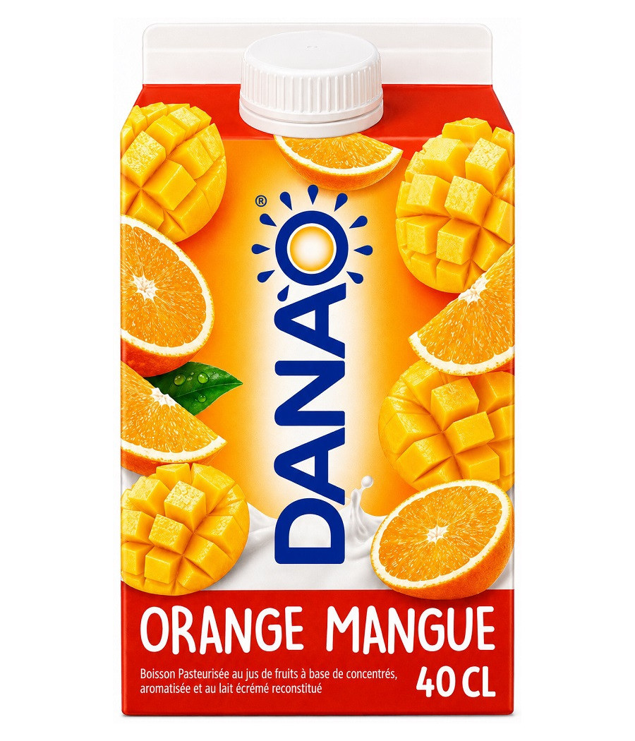 BOISSON LACTÉE DANAO ORANGE MANGUE 40CL