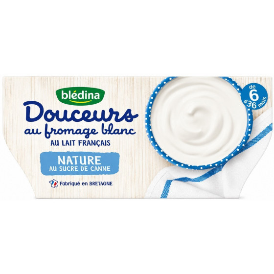DESSERT BLÉDINA LACTÉE DOUCEUR AU FROMAGE BLANC NATURE 4 X 100G